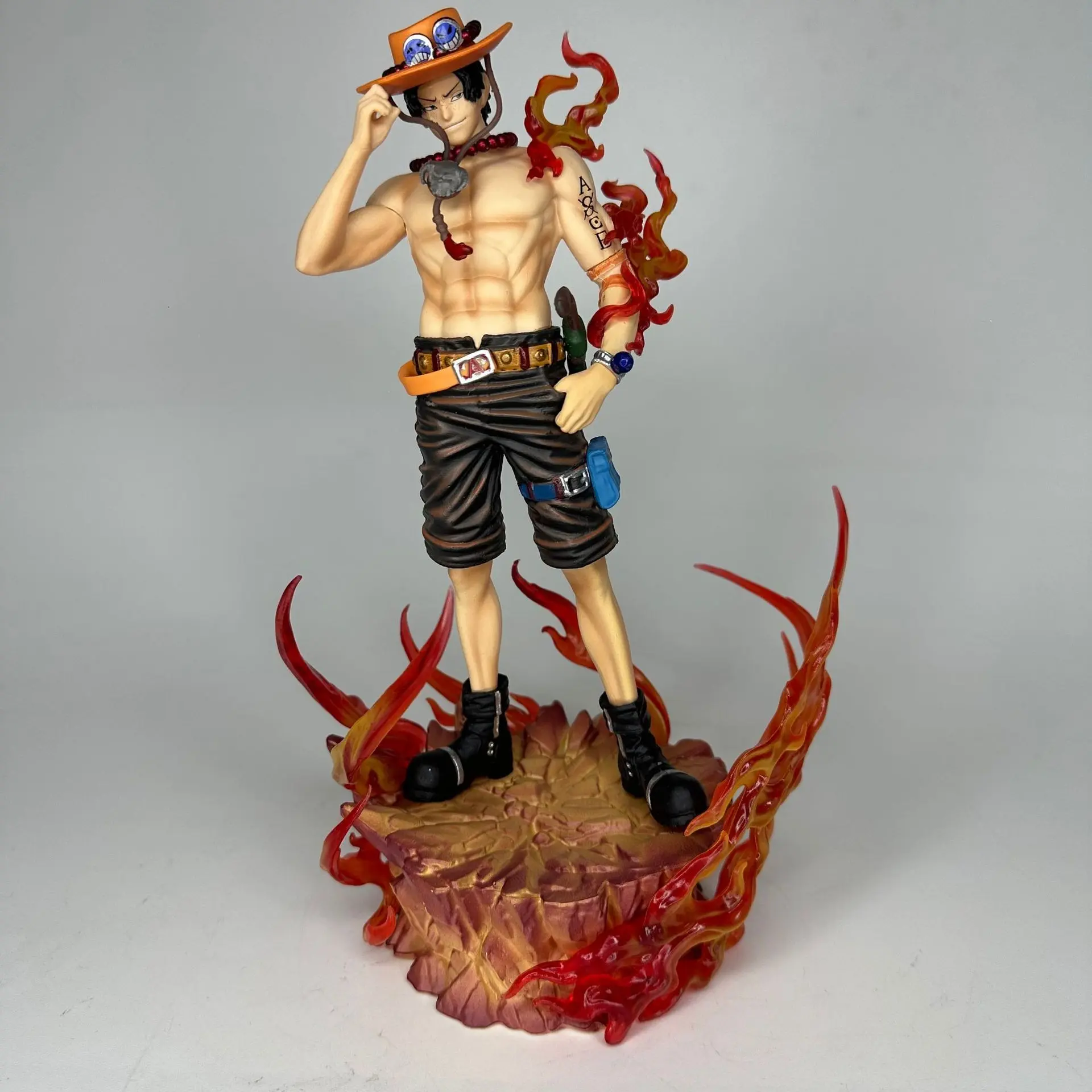 One Piece Action Figure, Fire Fist Ace Anime Model Collectible Statue, High-Quality One Piece Figurine for Fans & Collectors