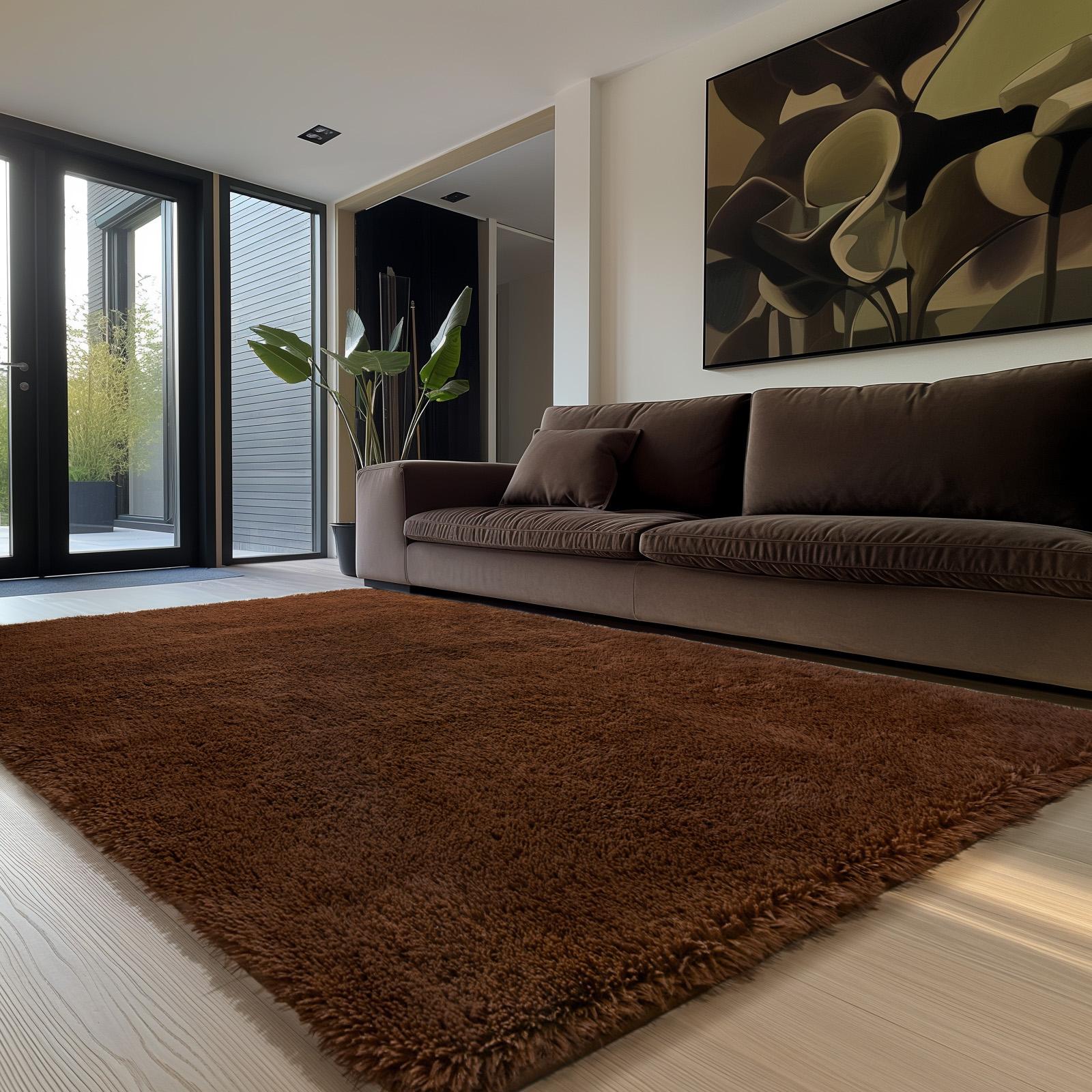 FAMVAL Large Size Plush Rugs Big Fluffy Area Rug Non-slip Soft Shaggy Carpet Mats for Livingroom Bedroom Nursery Home Decor Brown Christmas gifts FAMVAL Large Size Plush Rugs Big Fluffy Area Rug Non-slip Soft Shaggy Carpet Mats for Livingroom Bedroom Nursery Home Decor Brown Christmas gifts