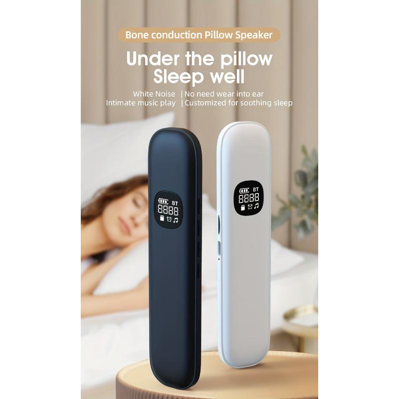 BLD07 Bone Conduction Wireless Speaker, Portable Music Player, No Earbuds Needed, Auto Power-off Function, Built-in 11 White Noise Options, Gentle Sounds for Bedtime Relaxation, Suitable for Bedrooms, Dormitories, and Offices