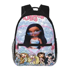Anime Bratz8 Printed Backpack, Cute School bag for Girls Boys Teens, Cartoon Backpacks Kawaii Kids Lightweight backpack with adjustable straps Bookbag, Travel, School, College, Work, Backpack, Daily Use
