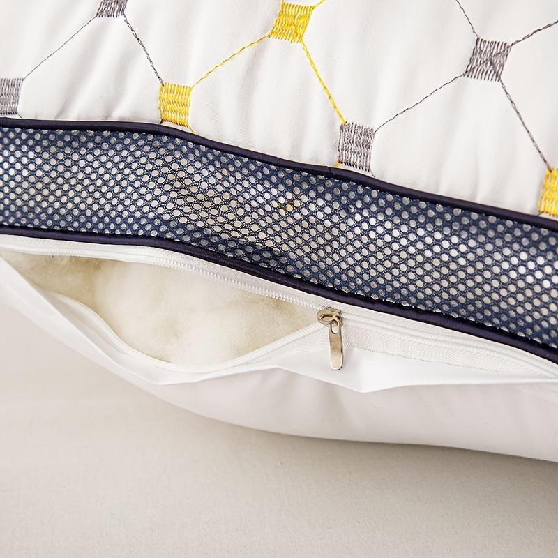 Solid Color Long Pillow, 1 Count Soft Comfortable Sleep Pillow, Neck Pillow, Bedding Supplies for Home Bedroom Hotel
