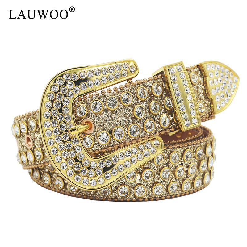 BB belt Diamond Rhinestone Belts Fashion Luxury Crystal Studded Pin Buckle Belt Cinto De Strass Belts for Women Jeans Decoration