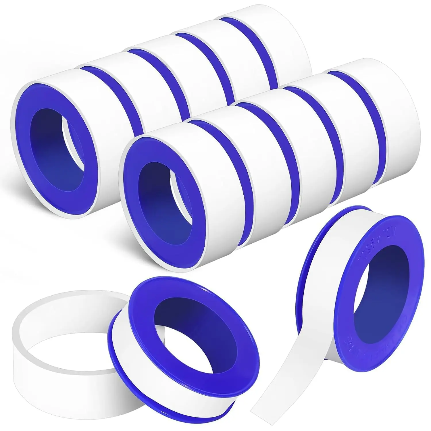 12 Rolls Teflon Tape for Plumbers, 1/2 x 520 Inches PTFE Thread Seal Tape, White Pipe Sealant for Shower , Water Pipe Sealing and Leak Prevention, Sealing Tape for Threaded Connections