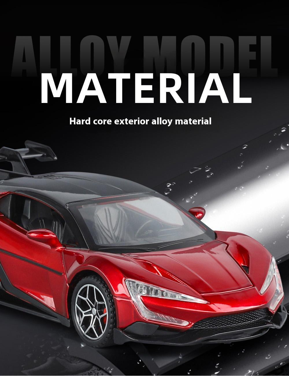 Simulation 1:32 YANGWANG - U9 Alloy Car Model, Game Vehicle Birthday Gift With Sound and Light Children's Toy Car Boy