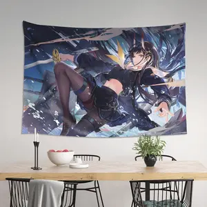 Kawaii Anime Girl Tapestry Wall Hanging, Cute Japanese Cartoon Ins Aesthetic Wall Art Made Of Soft Premium Polyester, Versatile Decor For Bedroom Dorm Apartment Living Room, Practical Photography Backdrop