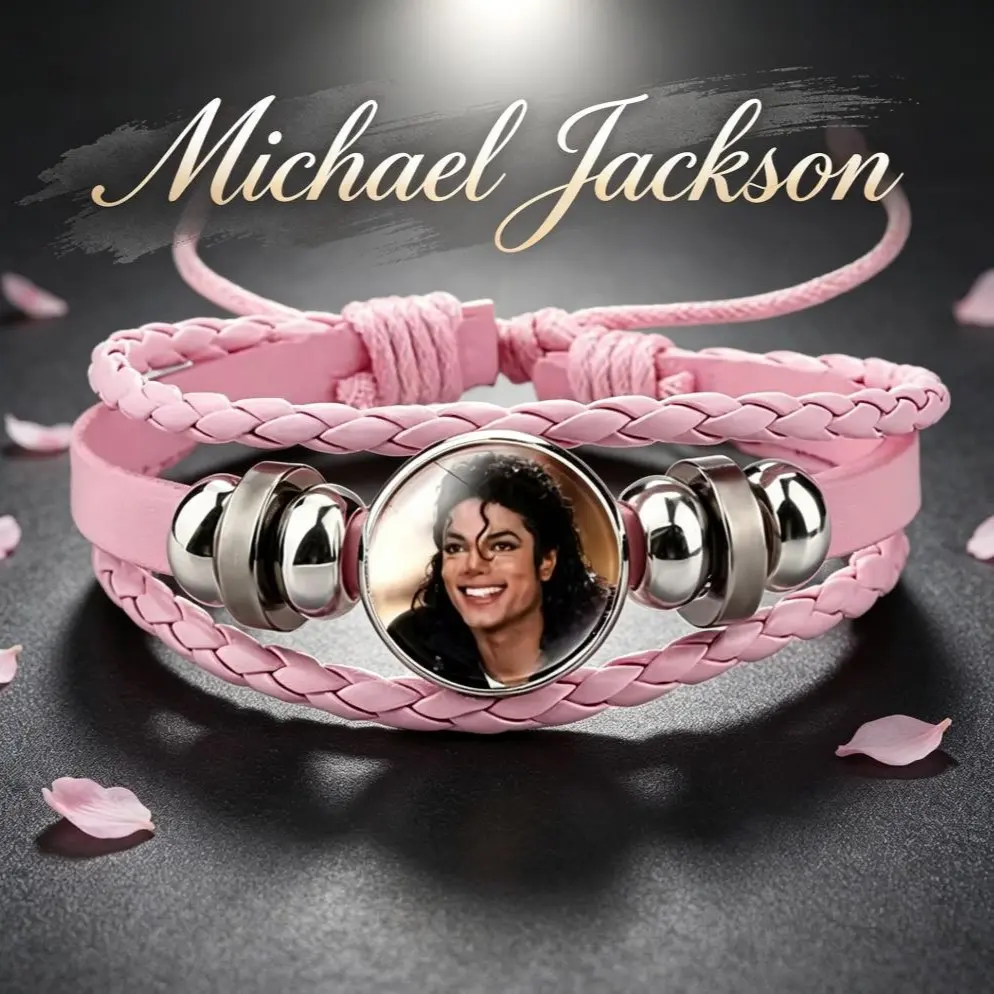 2026 New Michael Jackson Cartoon Anime Bracelet, Unique Design, Fashion Accessory, Decorative Item, Birthday Gift, Stylish Jewelry for Fans