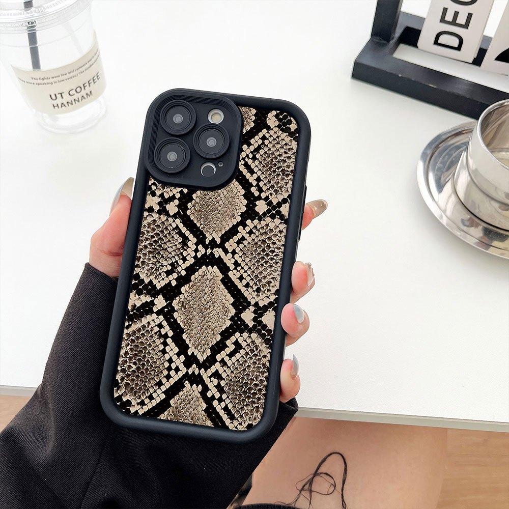 Hot Selling Snake Pattern Cartoon Creative Hot Selling Pattern, New Sky Eye Ladder Mobile Phone Protective Case, Interesting Personality And Chic,Fashionable Trend Men And Women Gift,iPhone 17 E Air Pro ProMax iPhone16 15 14 Plus 13 12 Mini 11 X XS XR