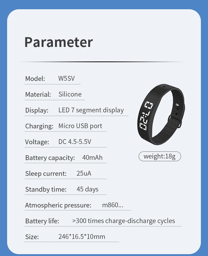 Smart Multifunctional Wristband Fitness Bracelet IP65 Waterproof Sport LED Activity Sleep Tracker 24 Hours Pedometer Smart Watch