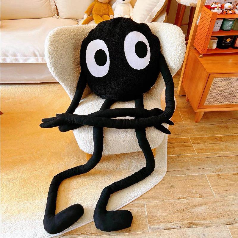 Giant Cute Black Briquettes Octopus Plush Toy Stuffed Long Legs Octopus Doll Plush Animal Pillow Creative Gift Kawaii Room Decor