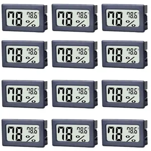 Humidity Gauge, Digital Hygrometer Indoor Outdoor Hygrometer Thermometer for   Greenhouse(12 Pack