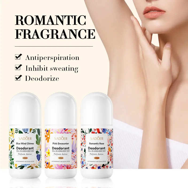 All Day Fresh Roll On Aroma Dew 3 Scents Pink Encounter Blue Wind Chimes Romantic Rose Sweat Odor Control