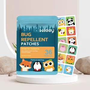 Animal Pattern Mosquito Repellent Stickers, Cute Animal Designs, Stick on Clothes, Backpacks, Chairs, Long-Lasting Effect, Bug Repellent