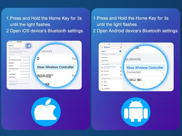 BEBONCOOL for iPhone Game Controller – Compatible with iPhone 16/15 & Android, Mobile Gaming Controller with Hall Triggers/Joysticks, Wireless Phone Controller for Xbox Game Pass, Steam Link & More, Black