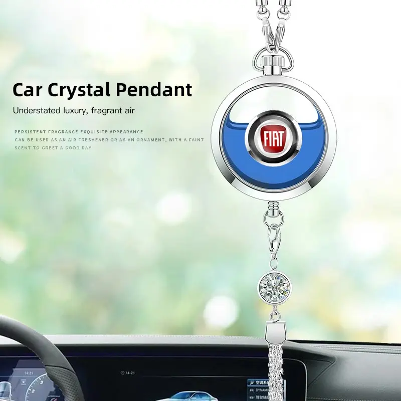 Car Perfume Pendant Air Freshener Hanging Perfume Diffuser For FIAT Abarth Panda Tipo Pulse 600 Mobi 500 Cronos Fastback Freemont Topolino Strada Doblo