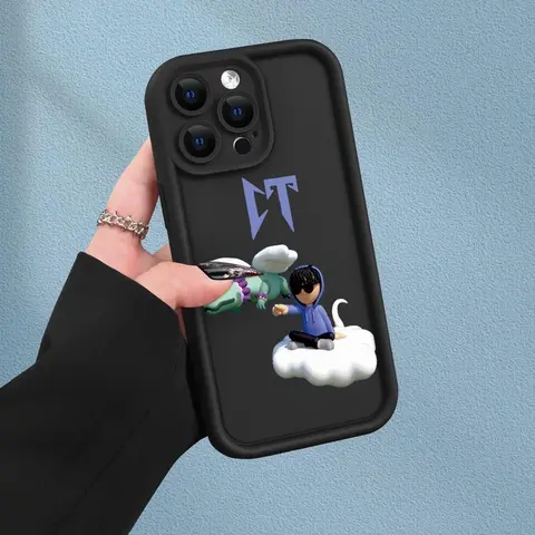 CT Sad Boy Aesthetic Shockproof Black Smartphone Case - QXB322M73512 Multi-Model Mobile Accessory, QXB322 Designer Cover, Fits iPhone Xs,11,12,13,14,15,16 Pro Max, Suitable for Easter,Christmas