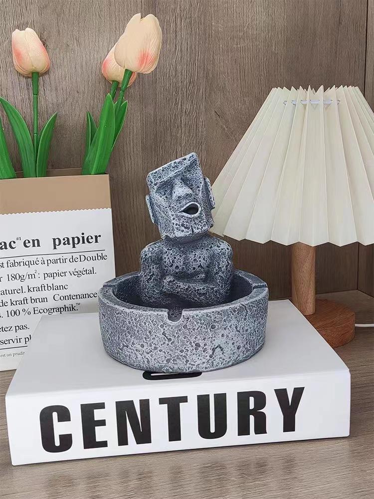 Creative and personalized office handmade ashtray for home living room, light luxury high-end ashtray, cute and quirky for men