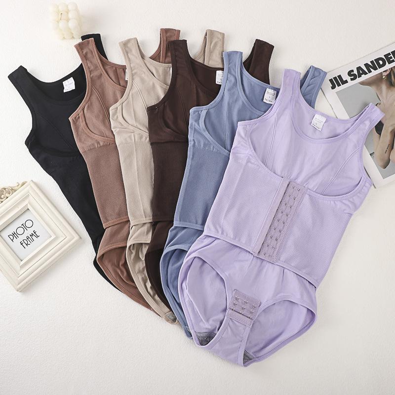 Buttoned Shapewear for Women, Body Shaping, Waist Slimming, Tight-Fitting, Hip-Lifting, One-Piece Shapewear, Plus Size, Waist Cincher, Tummy Control, Body Shaper One-Piece