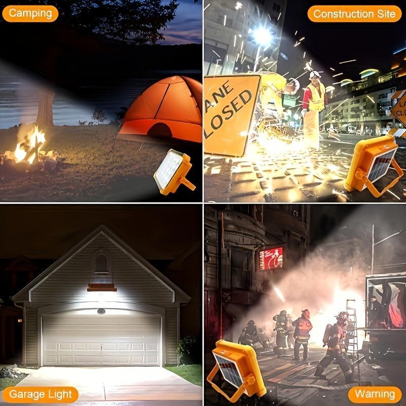 Portable LED Camping Light, Rechargeable Outdoor Handheld Light with 5 Lighting Modes, Long Battery Life Light for Camping, Hiking, Fishing, Exploration