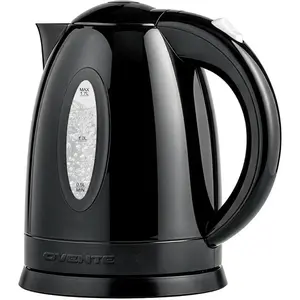 Electric Kettle, 1.7L Fast Boiling Water Heater for Coffee or Tea, BPA Free with Water Level Gauge, Auto Shut-Off, Boil-Dry Protection, Indicator Light and Removable Filter, Black