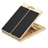Portable Adjustable Incline Wooden Calf Stretch Board - Home Gym Equipment for Calves, Ankles, Heels Support, Physical Therapy Balance Training, Pilates Use