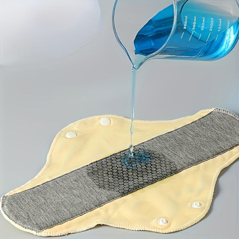 6pcs set of acrylic fabric, graphene pads, reusable, leak-proof, sanitary urine protection pads, menstrual and care