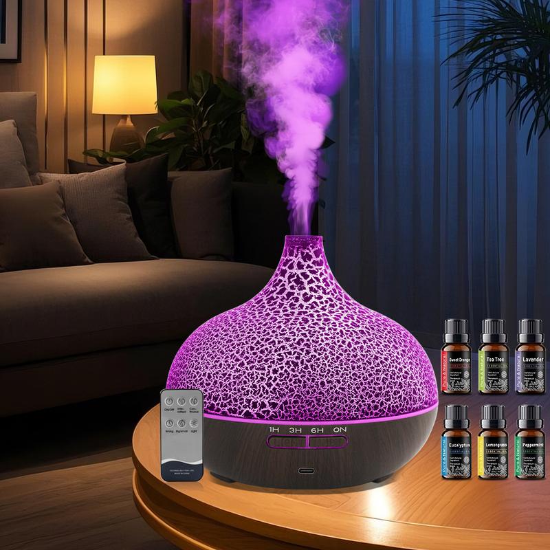 Air Humidifier & Essential Oil plant Diffuser Combo, Ultrasonic Cool Mist Maker for Home, Remote operation Control, Quiet Smell Distributor for Large Rooms timer setting Aroma Diffuser