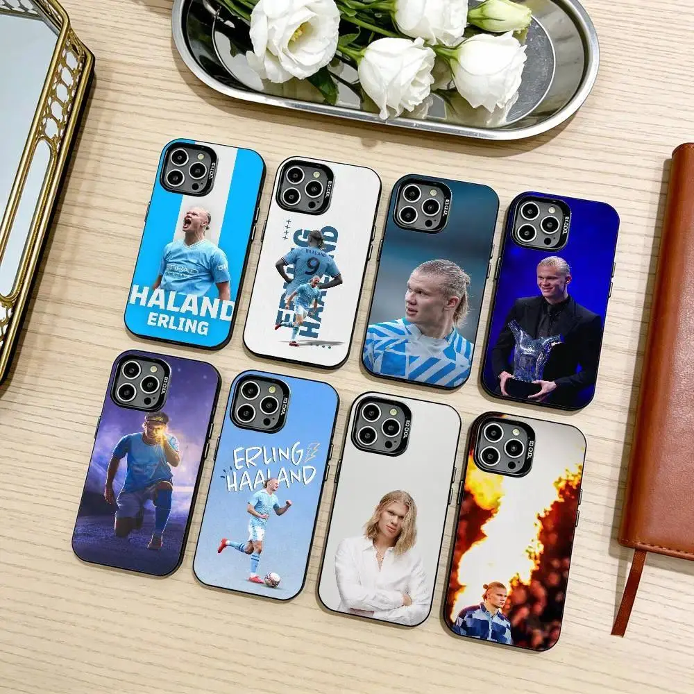 E-Erling H-Haaland  Phone Case For iPhone 17 Promax 17e 17 16 15 14 13 12 11 Mini Pro Max Air For Samsung S26 Ultra S25 S24 S23 S22 FE Plus Edge Anti-Fall Transparent shockproof protection TPU Soft silicone Back Cover For Fans Gift