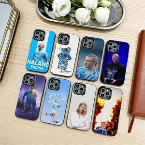 E-Erling H-Haaland  Phone Case For iPhone 17 Promax 17e 17 16 15 14 13 12 11 Mini Pro Max Air For Samsung S26 Ultra S25 S24 S23 S22 FE Plus Edge Anti-Fall Transparent shockproof protection TPU Soft silicone Back Cover For Fans Gift