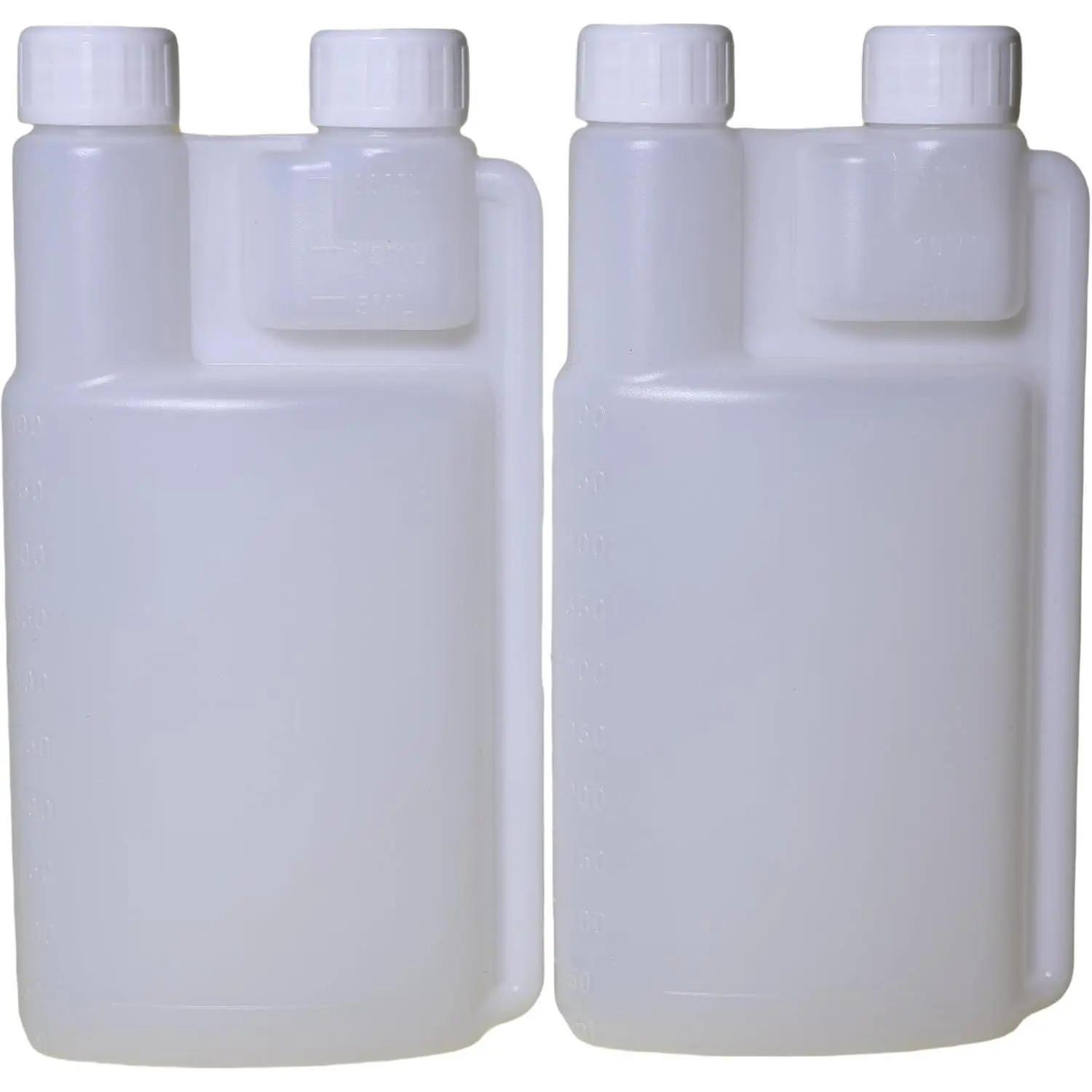 Squeeze Shot Bottles, 16 oz with Built-In 1 oz Measure, 2 Pack | Plastic Flask Bottles, Integrated Shot Measure, For Liquor Dispensing, Travel, Outdoor Events And Bar Setup