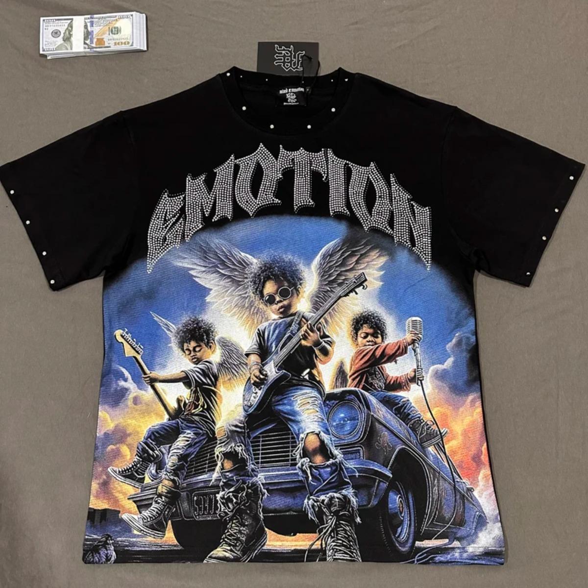 Tshirt Cotton American Retro Style Casual Daily Wear Summer Party For Men Women Unisex Trendy Fashion Top