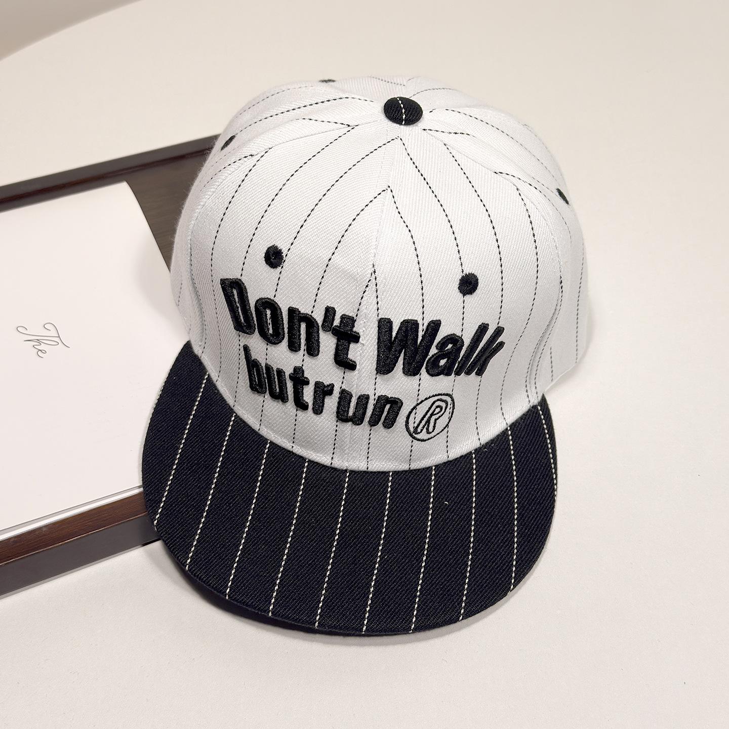 Classic and super stylish cross-border new product trendy street hip-hop hat with letter print, flat brim, unisex, adjustable - DONTWAIK model