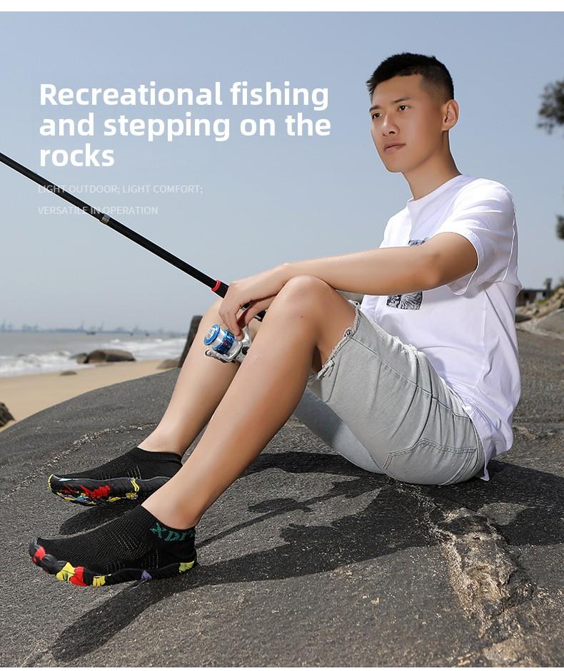 Men's and women's quick-dry wading shoes, outdoor non-slip water shoes, indoor fitness amphibious thick-soled anti-puncture shoes