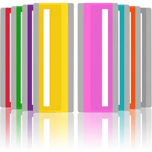 16 Pieces Colored Guided Reading Strips Highlight Overlays Reading Line Trackers for Kids Dyslexia Student Reading Tools Mixed Colors