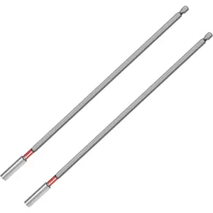 2 count 12inch  Drill Bit Extension Holder for  Driver,1/4" Hex Shank S2 Steel   Extension,Drill Bit Extender