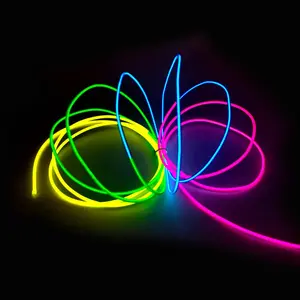EL Wire Mutilcolor, 9.8ft/3m Portable Battery Pack Neon Light Strip 360° Cuttable Glowing Rope Lights for Parties, Halloween, DIY Decorationfidget toys