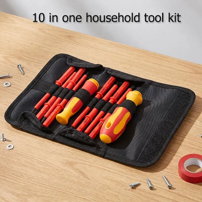 Multi-Functional DIY Interchangeable Screwdriver Set, Home Repair, Furniture Assembly, Electrical Maintenance, Electrician Safety Tool Kit, Screwdriver Combo