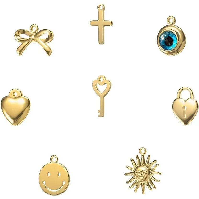 Charm Pack – DIY Permanent Bracelet Charms – Add- for Permanent Bracelet Kit – Friendship & Couples  – Customizable  for BFFs, Couples, Anniversary, or Valentine’s Day