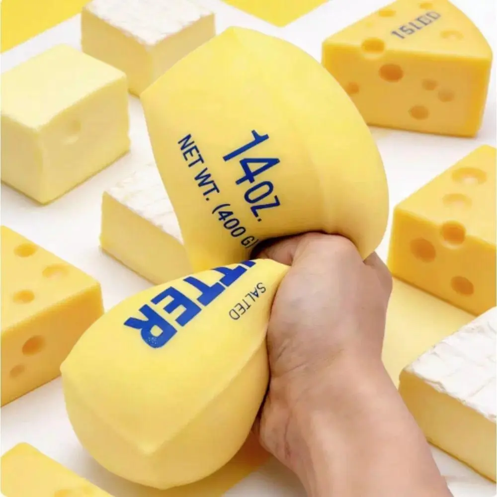 Butter Stick Milk Strip Squishy Toy, Slow Rebound Soft Squeeze Stress Relief Toy for Unisex Collectors