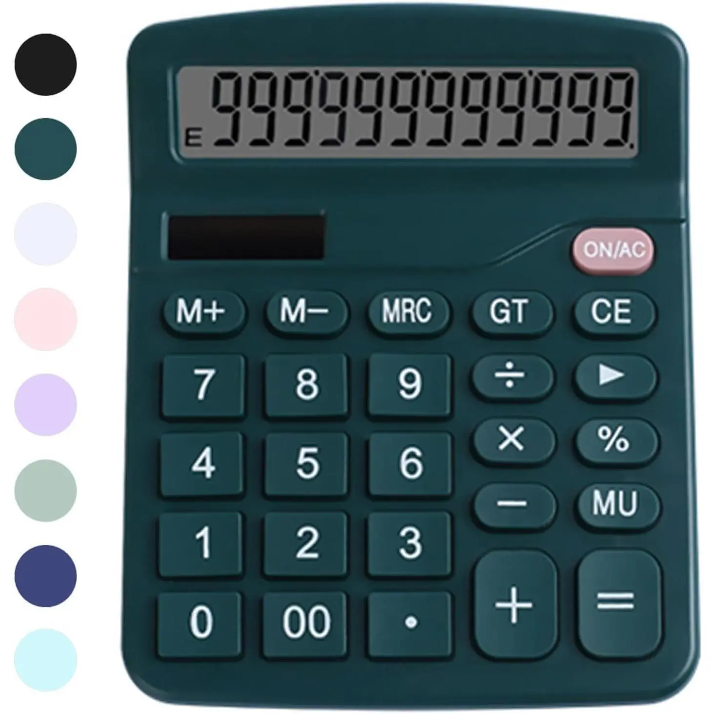 Office Desk Calculator -  Power Simple Financial Calculator with Big Button Large Display for Office,  & School (Green)
