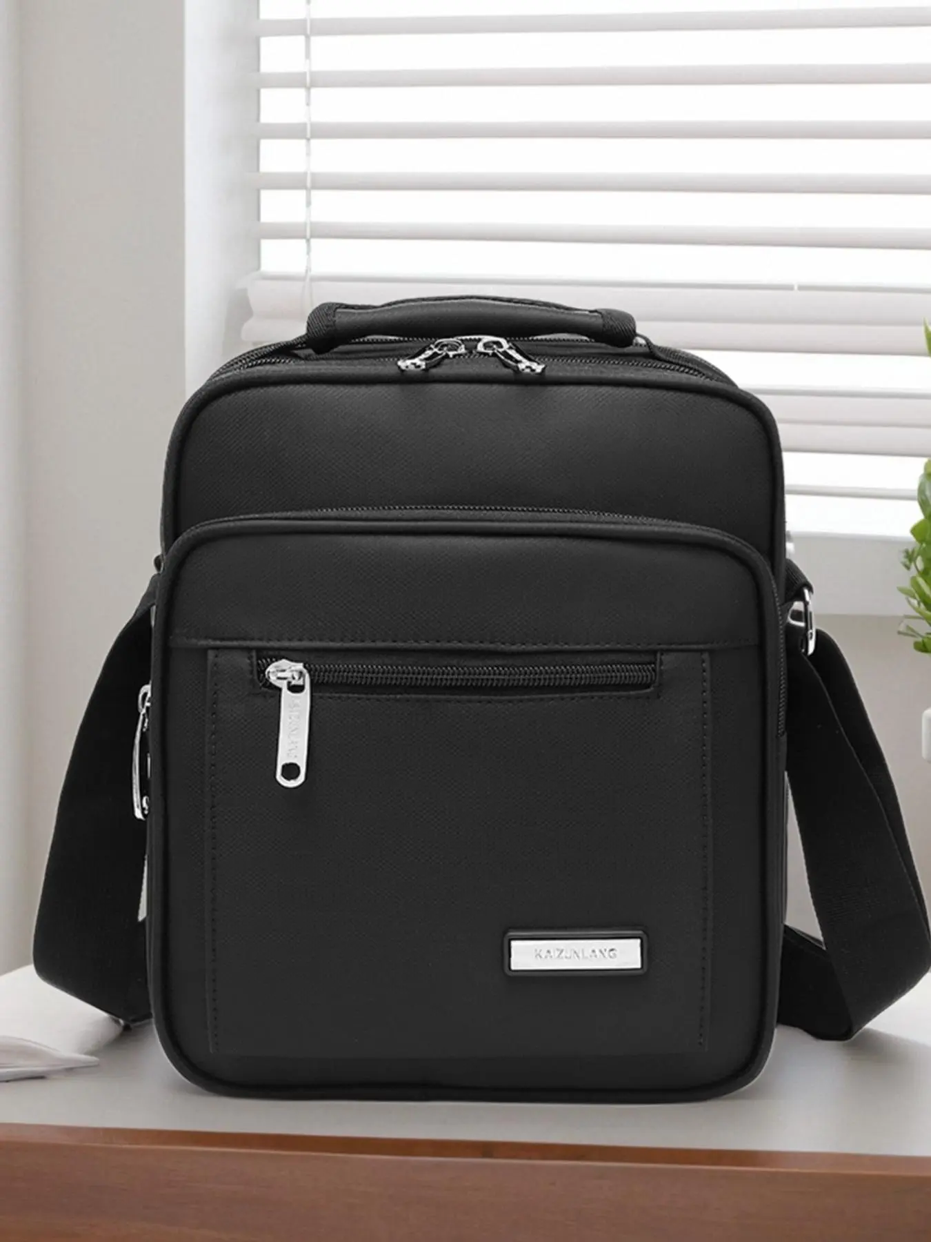 Men's Messenger Bag, Casual Shoulder Crossbody Backpack, Business Handbag, Multi-Compartment Wallet, Oxford Fabric, Large Capacity Travel Bag