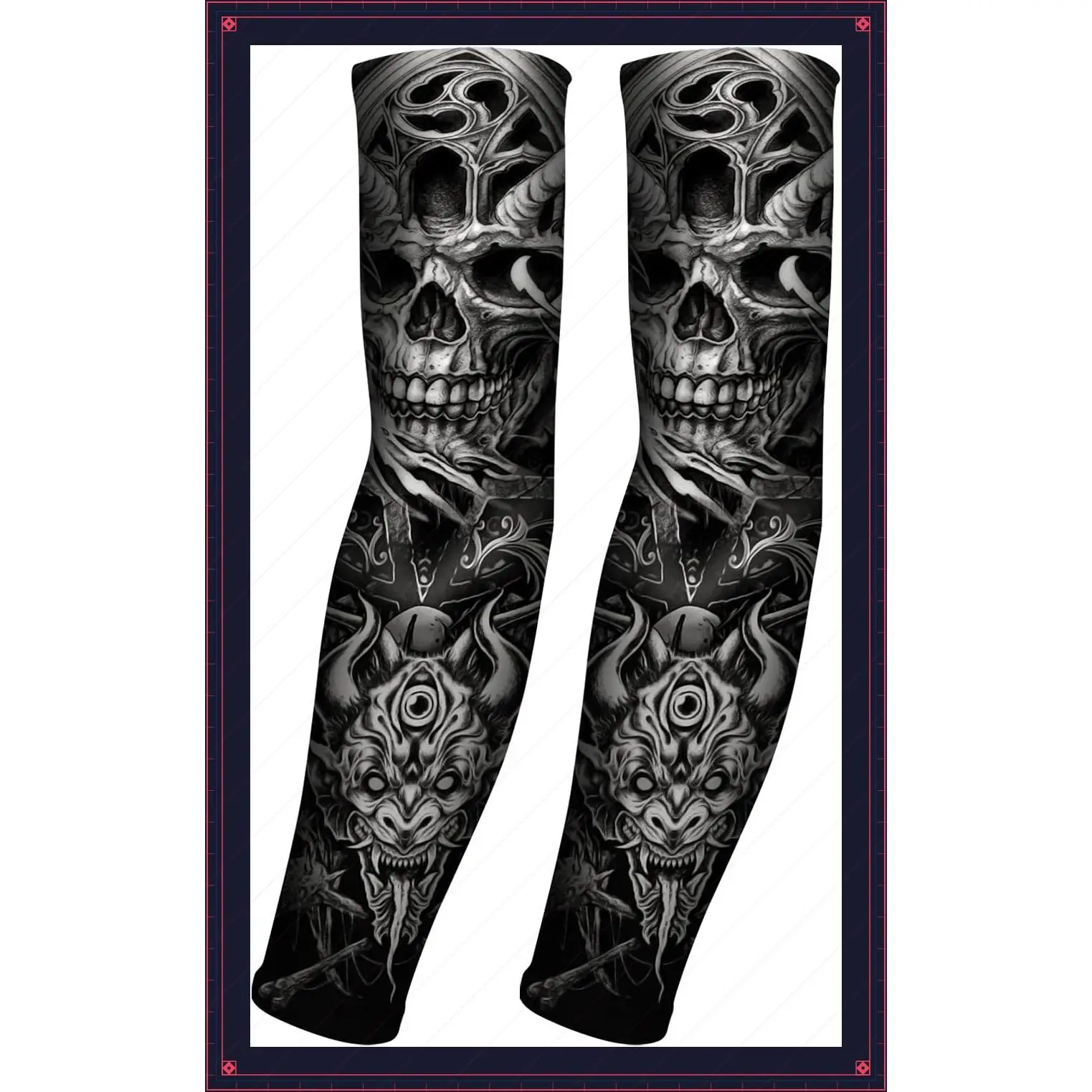 UV Sun Protection Arm Sleeves for Men & Women - UPF 50+ Cooling Compression Sports Sleeves - Unique Tattoo Sleeve GiftGift