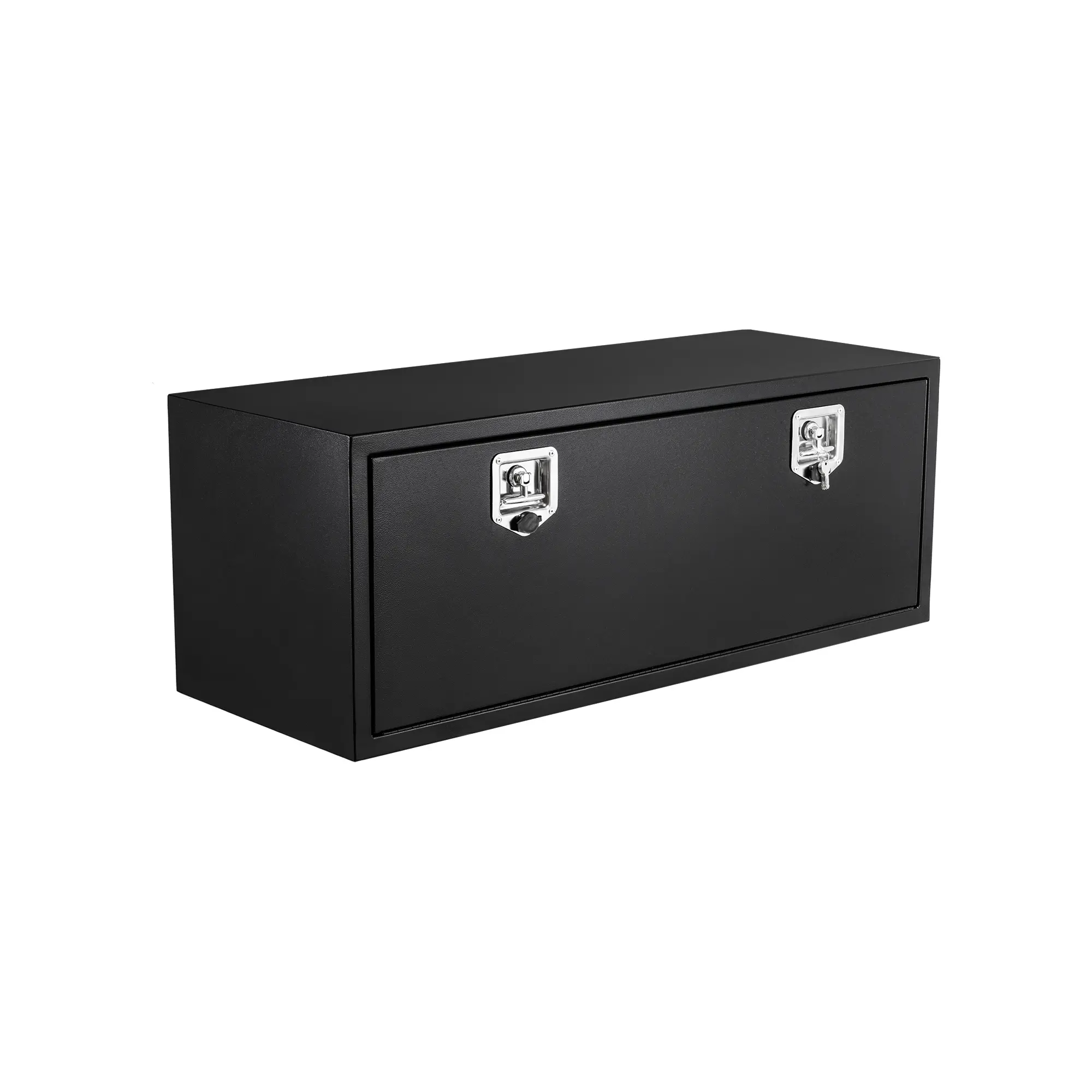 24" or 30" Underbody Truck Tool Box, Single-Door, Heavy-Duty Steel, T-Handle Lock, Weather-Resistant, Black