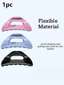 Soft Silicone Hair Claw, Anti-Drop Unbreakable Hair Clip, Square Hair Claw Clips for Women, Flexible Clawclip for Thick Hair, Lightweight Large Clip, soft hairpins, suitable for various occasions, 2026 New Design Hair Accessories, Hijab Hair Clip