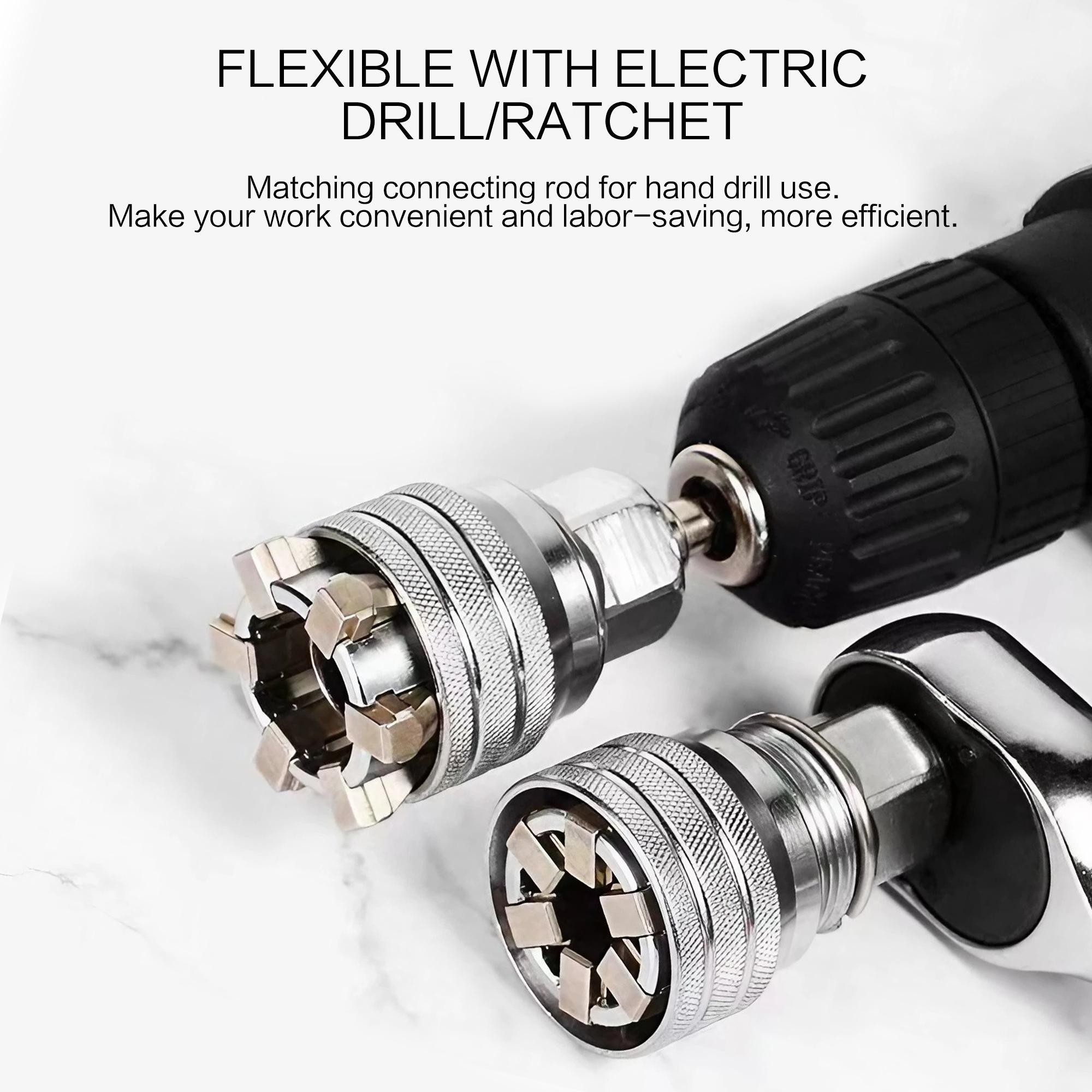 Adjustable Universal Socket Wrench, 3/8 Drive Multi-function Sleeve Wrench, Professional Sockets Tools for Drive Ratchet Torque Wrench and Power Drill, Pipe Flexible Wrench,tool kit set,tools,pressurewasher,drill,ratchet strap,tools gadgets,power tools Adjustable Universal Socket Wrench, 3/8 Drive Multi-function Sleeve Wrench, Professional Sockets Tools for Drive Ratchet Torque Wrench and Power Drill, Pipe Flexible Wrench,tool kit set,tools,pressurewasher,drill,ratchet strap,tools gadgets,power tools