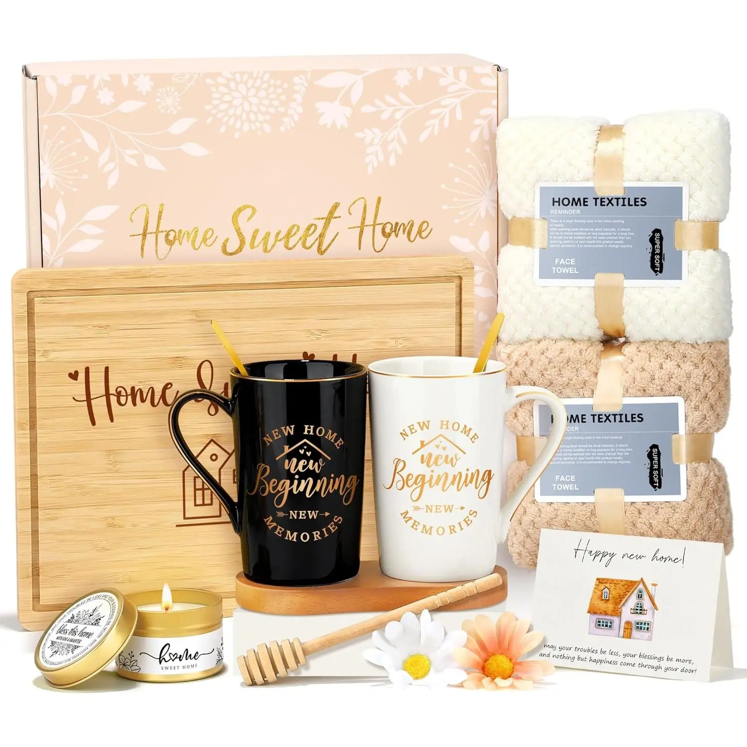 House Warming Gifts New Home Gift Ideas Housewarming Gift Baskets Closing Gifts for Home Buyers Housewarming Basket for New House Apartment Present Set for Women Men Couple Homeowner Neighborhood
