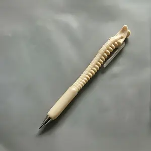 Ergonomic Bone-Shaped Pen, Central Tip Design, Plastic Material, Ideal Gift for Nurses, Doctors, Office Use, Medical Record Writing Tool