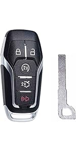 Keyless Entry Remote Control Flip Key Fob Replacement Fits for Ford F-150/F150 2015 2016 2017 2018 2019 2020-2023 F250 F350 17-22 Explorer Ecosport Ranger Bronco Maverick Escape N5F-A08TAA