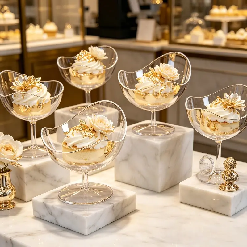 28pcs mini dessert cups, transparent jelly cups, appetizer cups, diagonal cups for desserts, appetizers, and ice cream. Suitable for weddings, Halloween parties, Christmas, and wedding serving cups