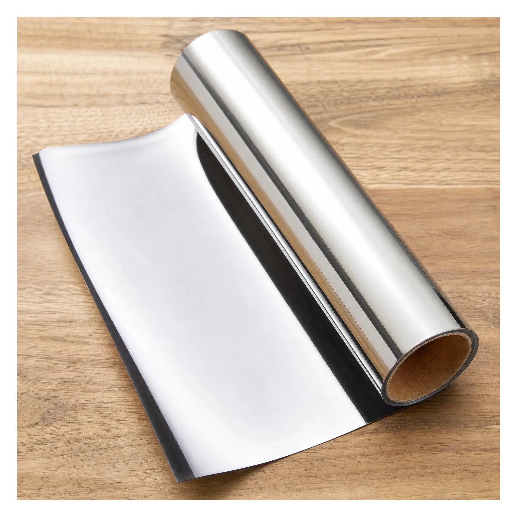 Self-Adhesive Reflective Chrome Silver Vinyl Wrap Sticker Decal Film Sheet 12" x 60"Gift