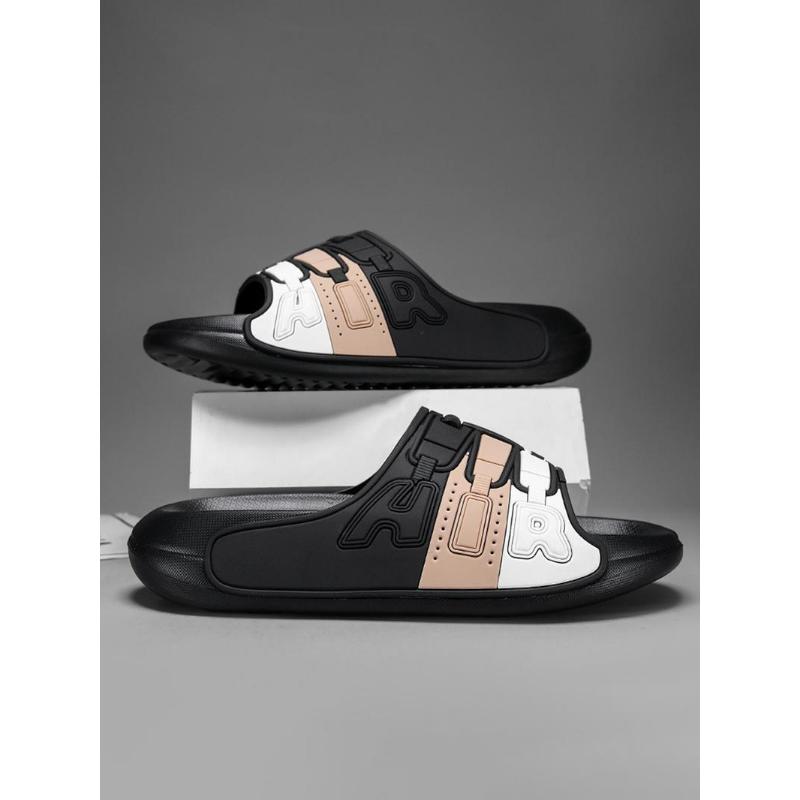 (New)Men's Colorblock Slides, Trending Sandals, Casual Comfortable Non-slip Slides for Indoor Outdoor Wear, Breathable Comfortable Sports Slides for Daily Wear, Men's Shoes, Shoes for Men